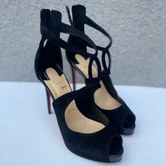 Christian Louboutin ROSIE 120 VEAU VELOURS PAT Heels - Picture 16 of 16